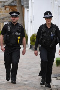 Officers on patrol in St Ives